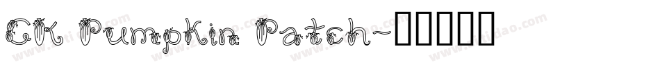 CK Pumpkin Patch字体转换